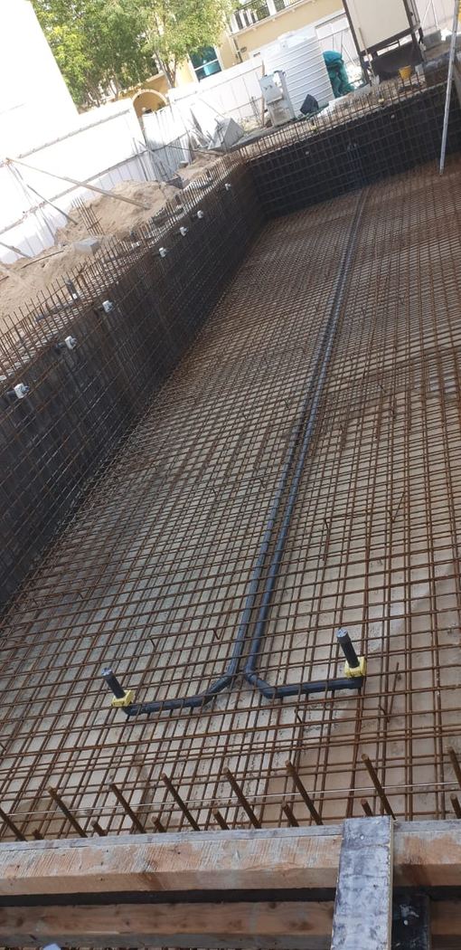Pool Rebar & Plumbing Setup